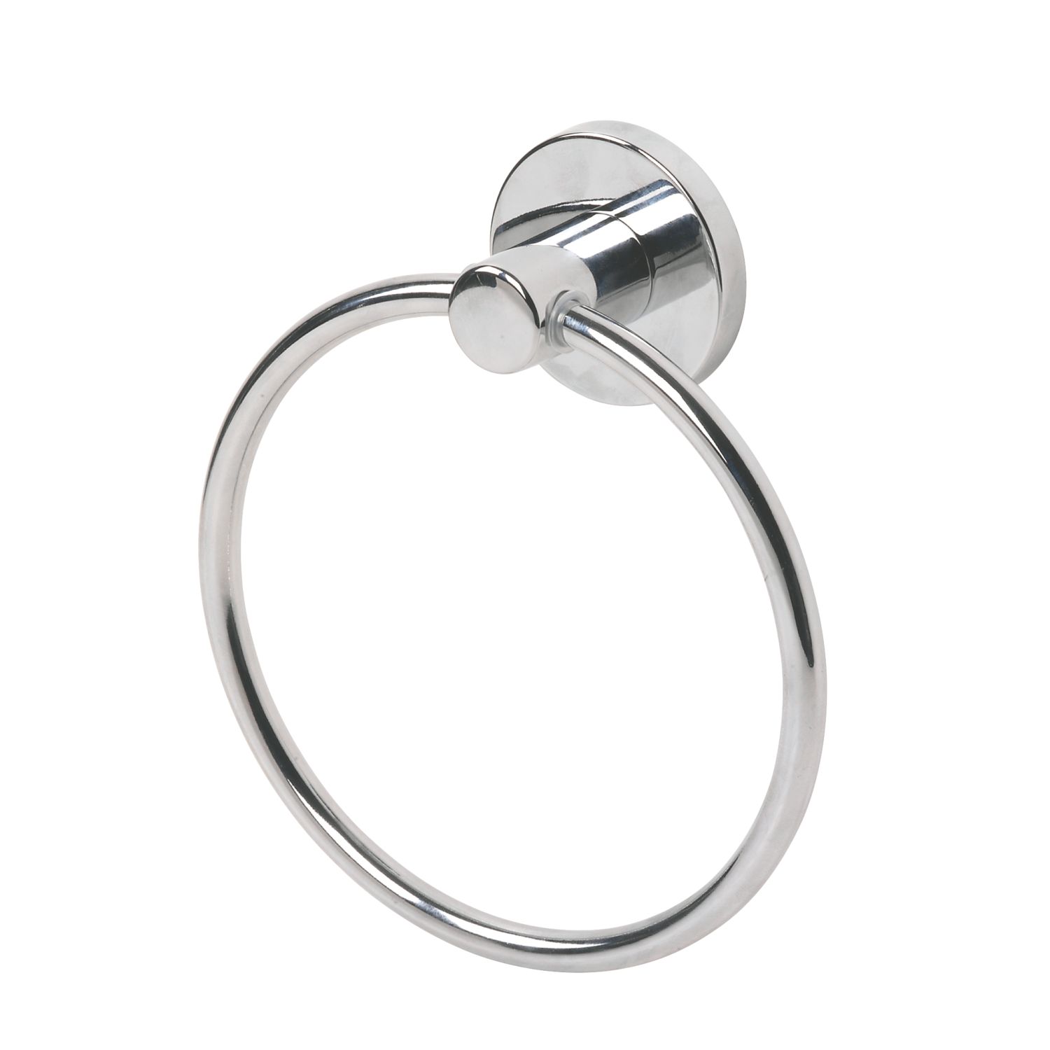 Swirl Cirque Bathroom Towel Holder Ring Chrome-Plated (63353)