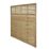 Forest Kyoto  Slatted Top Fence Panels Natural Timber 6' x 6' Pack of 4