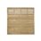 Forest Kyoto  Slatted Top Fence Panels Natural Timber 6' x 6' Pack of 4
