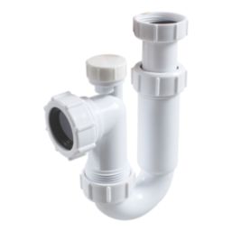 Flomasta Adjustable Height 32mm Basin P Trap with Anti-Syphon