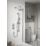 Bristan Round Riser Rail Kit and Wall Outlet Chrome-Plated
