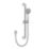 Bristan Round Riser Rail Kit and Wall Outlet Chrome-Plated