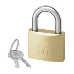 Smith & Locke  Brass   Closed Shackle  Padlock 30mm