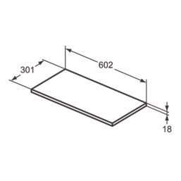 Ideal Standard i.life A WC Unit Quartz Grey Matt 600mm x 845mm x 835mm