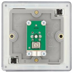 LAP  1-Gang Coaxial TV Socket Slate Grey