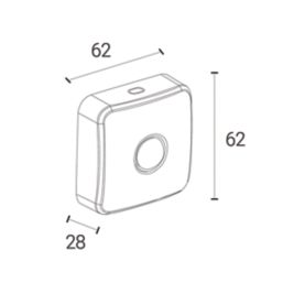 4lite  Smart Motion PIR Sensor White