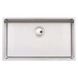Abode Matrix 1 Bowl Stainless Steel Undermount & Inset Kitchen Sink  750mm x 440mm