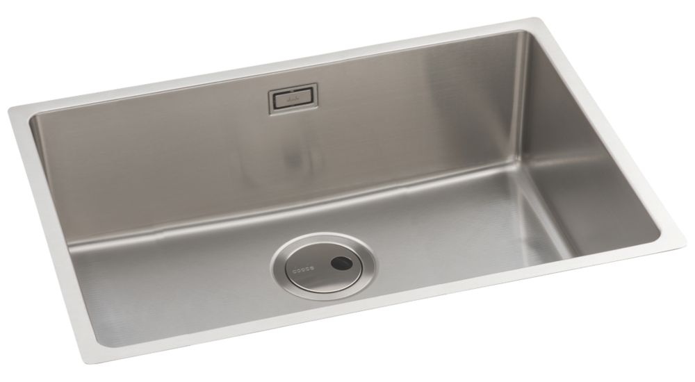 Abode Matrix 1 Bowl Stainless Steel Undermount & Inset Kitchen Sink  750mm x 440mm
