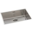Abode Matrix 1 Bowl Stainless Steel Undermount & Inset Kitchen Sink  750mm x 440mm