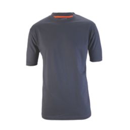 Scruffs  Short Sleeve Worker T-Shirt Navy Small 41" Chest