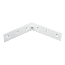 Essentials Corner Brackets White 100mm x 100mm x 16mm 10 Pack