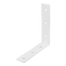Essentials Corner Brackets White 100mm x 100mm x 16mm 10 Pack