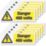 Essentials  'Danger 400V' Electrical Warning Labels 75mm x 25mm 25 Pack