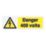 Essentials  'Danger 400V' Electrical Warning Labels 75mm x 25mm 25 Pack