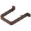 FloPlast  Square Downpipe Clips Brown 65mm 10 Pack