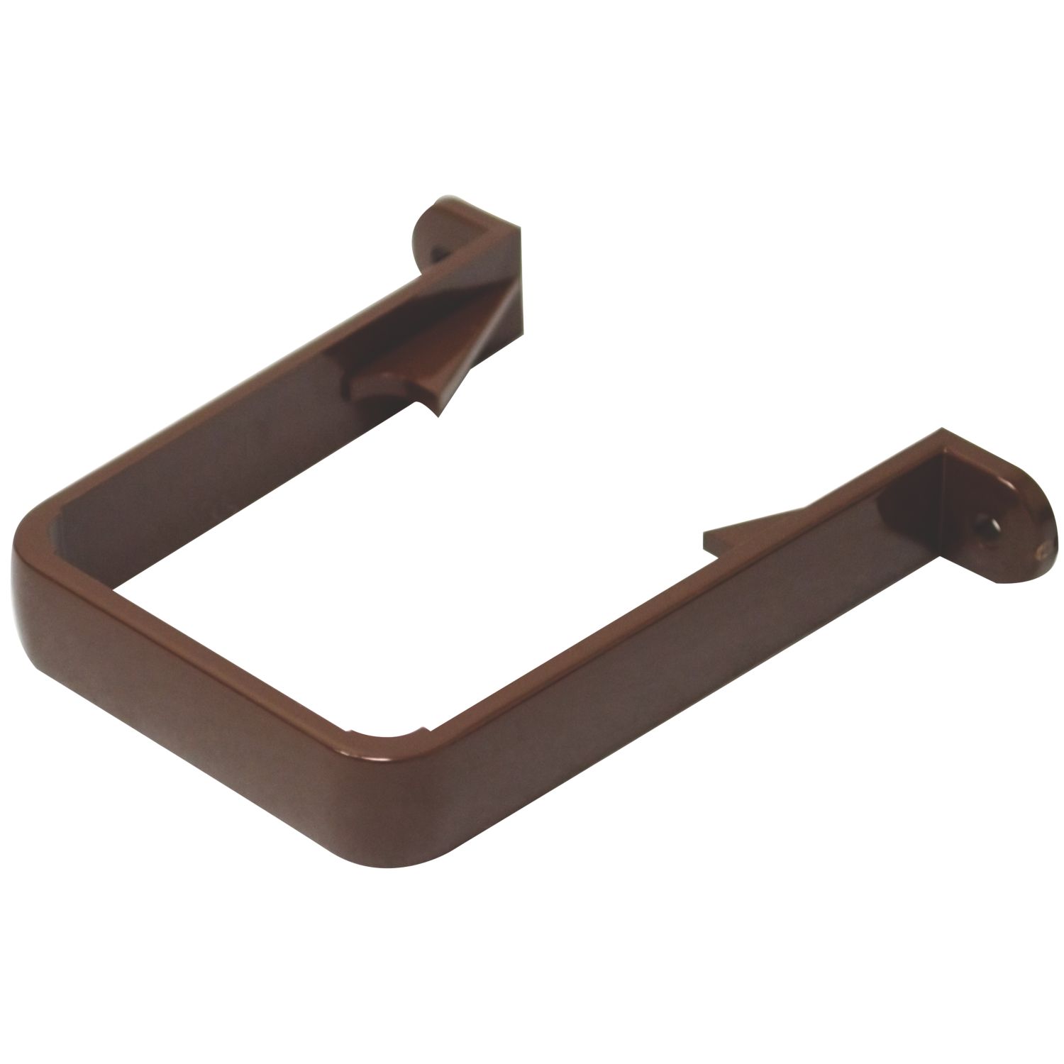 FloPlast Square Downpipe Clips Brown 65mm 10 Pack (63431)