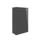 Ohio Bathroom Furniture WC Unit Dark Grey Gloss 501mm x 252mm x 830mm