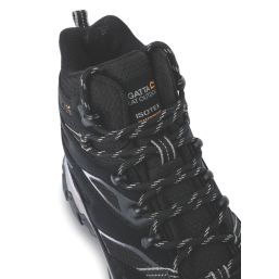 Regatta Holcombe III Size 3 Womens Black / Purple Sage Waterproof  Non Safety Work Boots