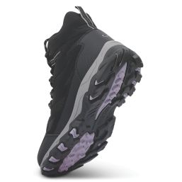 Regatta Holcombe III Size 3 Womens Black / Purple Sage Waterproof  Non Safety Work Boots