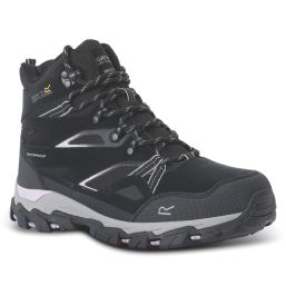 Regatta Holcombe III Size 3 Womens Black / Purple Sage Waterproof  Non Safety Work Boots