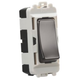 Knightsbridge  20AX Grid SP Control Switch Black Nickel