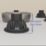 Bemis Shower Tray Feet Black 124mm 4 Pack