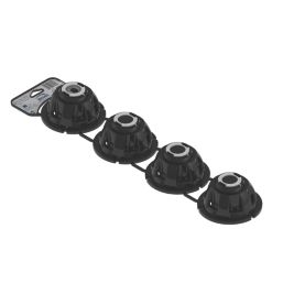 Bemis Shower Tray Feet Black 124mm 4 Pack