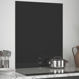 Splashback  Black Kitchen Splashback 600mm x 750mm x 6mm