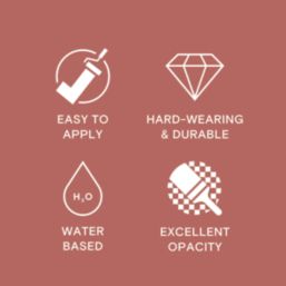 LickPro Max+ 2.5Ltr Red 04 Eggshell Emulsion  Paint