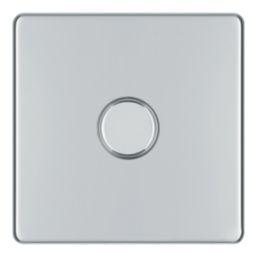 LAP  1-Gang 2-Way LED Dimmer Switch  Polished Chrome with Colour-Matched Inserts