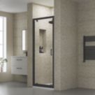 ETAL  Framed Rectangular Pivot Shower Door Matt Black 795mm x 1900mm