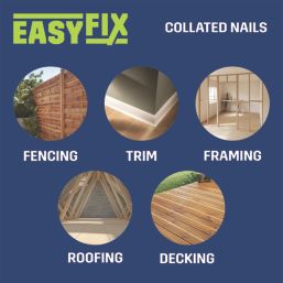 Erbauer Galvanised Straight Brad Nails 18ga x 32mm 2000 Pack