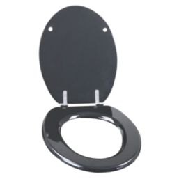 Palmi  Toilet Seat Moulded Bamboo Black