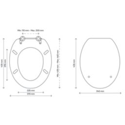 Palmi  Toilet Seat Moulded Bamboo Black