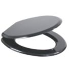 Palmi  Toilet Seat Moulded Bamboo Black
