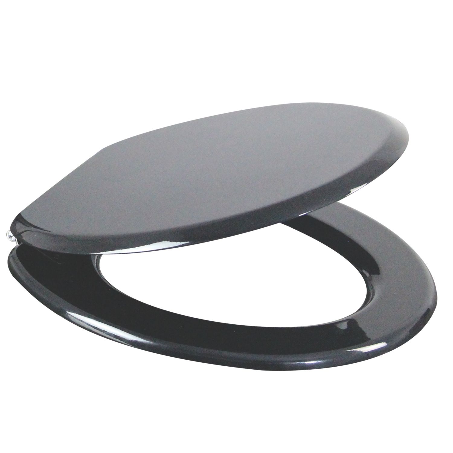 Palmi Toilet Seat Moulded Bamboo Black (6350T)