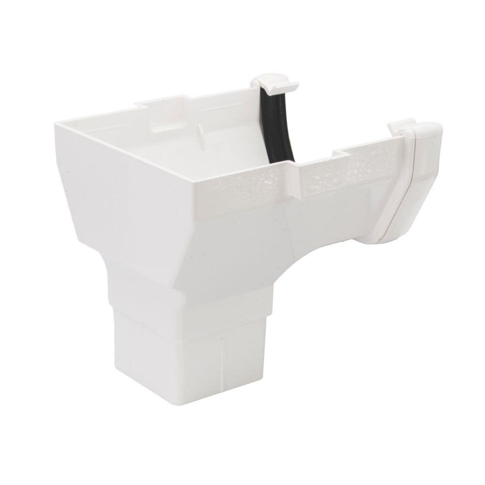 Amerimax 27005 Gutter End Cap, 5 In L, Aluminum, White | City Mill