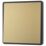 British General Evolve 20A 16AX 1-Gang 2-Way Light Switch  Satin Brass