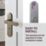 Cooke & Lewis Maugan WC Lever on Backplate Door Handles Pair Antique Brass