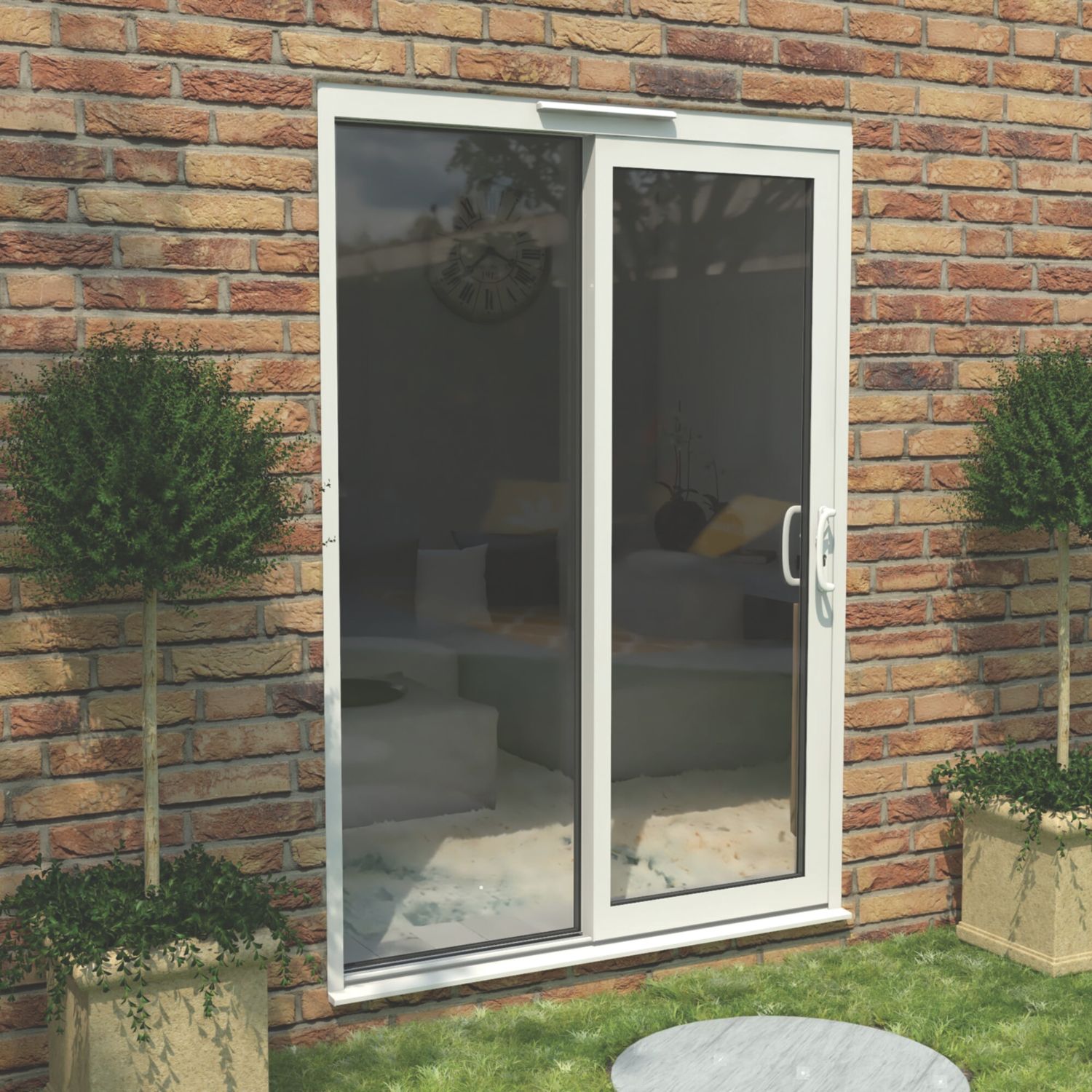 Green & Taylor Right-Handed White Metal Sliding Patio Door 2090mm x 1490mm (635CT)