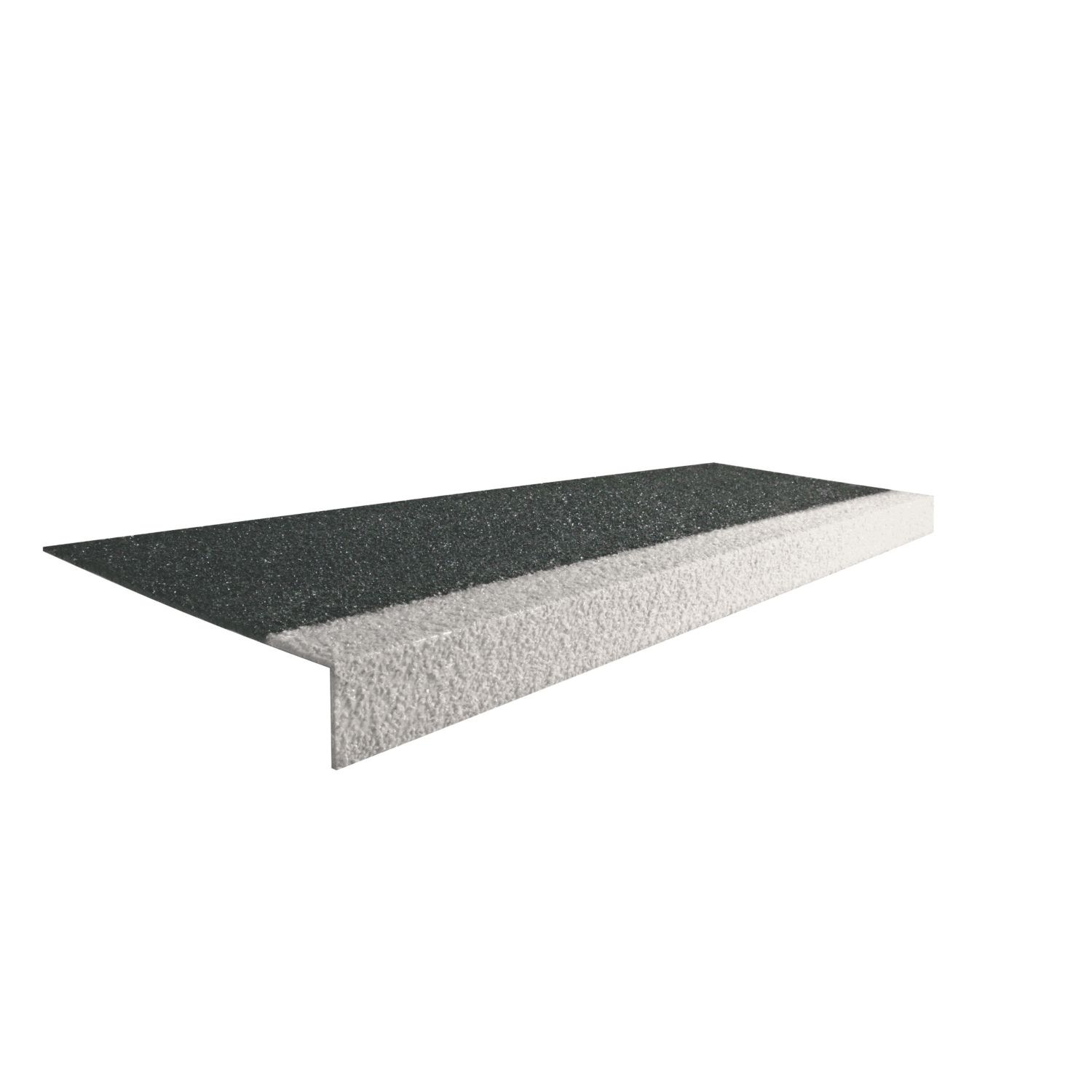 COBA Black/White GRP Stair Tread 3m x 345mm x 55mm (635EN)