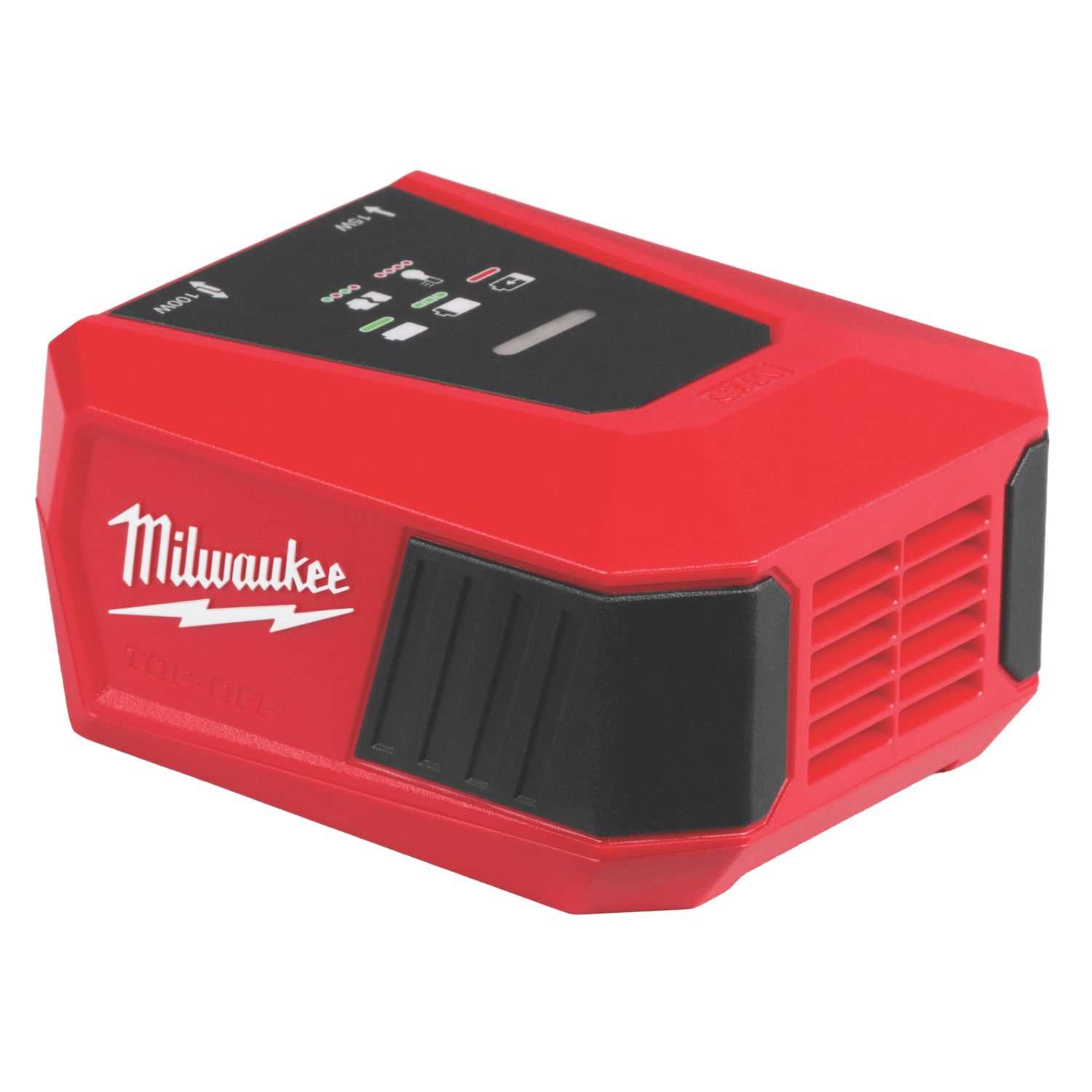Milwaukee M18 TC-0 18V Li-Ion RedLithium Charger + 3.0A 2-Outlet Type C USB Charger (635EU)