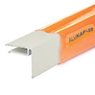 ALUKAP-XR White 6.4mm Sheet End Stop Bar 4800mm x 40mm