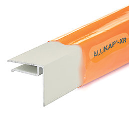 ALUKAP-XR White 6.4mm Sheet End Stop Bar 4800mm x 40mm