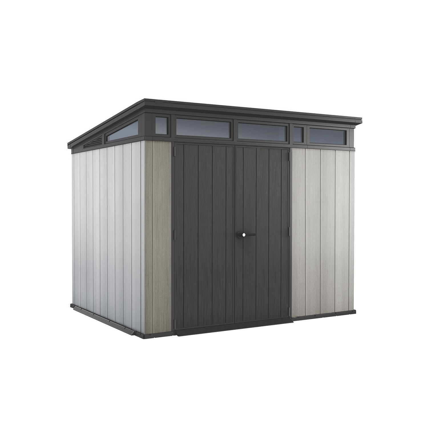 Keter Artisan 9' x 7' (Nominal) Pent Resin Shed Grey (635HC)