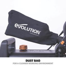 Evolution dust bag for mitre outlet saw