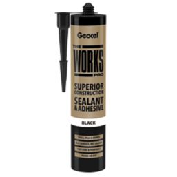 Geocel The Works Pro Sealant & Adhesive Black 290ml