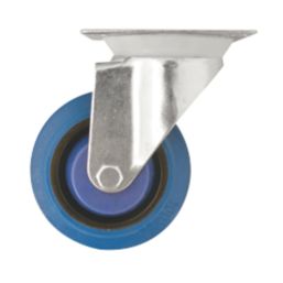 Essentials Heavy Duty Swivel Castor 100mm Blue