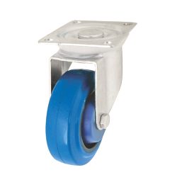 Heavy Duty Swivel Castor 100mm Blue