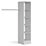 Spacepro  Interior Storage Tower Unit Dove Grey 450mm x 2100mm
